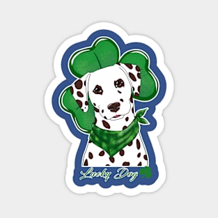 Dalmatian Lucky Dog Magnet