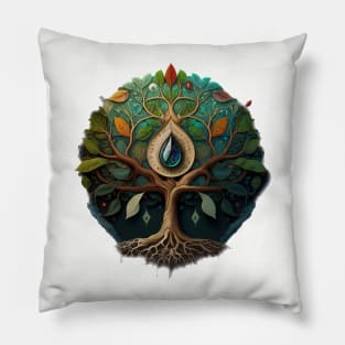 Tree of Life - Designs for a Green Future Pillow