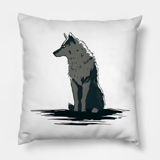 Wolf alone Pillow