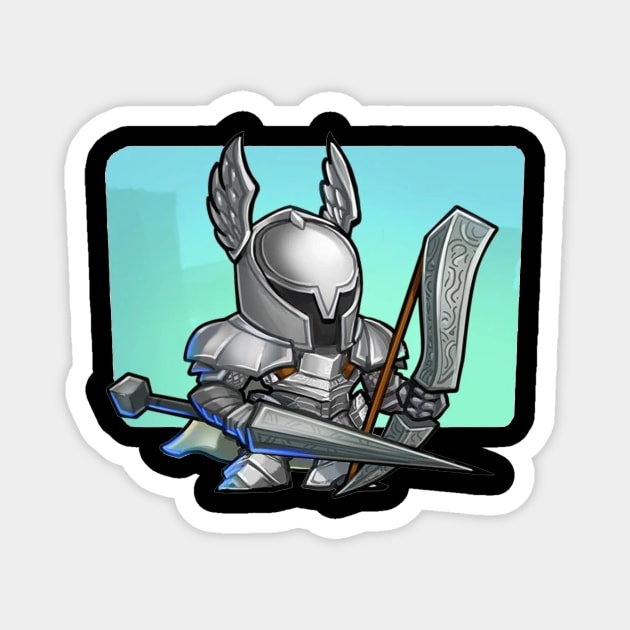 SilverKnight Magnet by mprokolo corgi