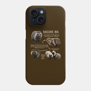 Animal Facts - Raccoon Dog Phone Case