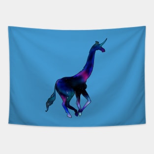 Galaxy Girafficorn Silhouette Tapestry