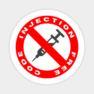 Secure Coding Injection Free Code Badge Magnet