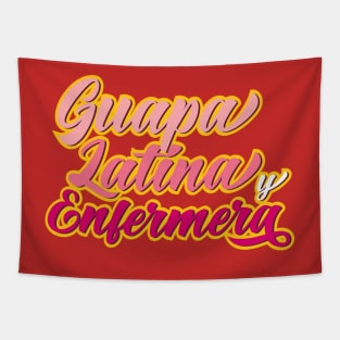 Guapa Latina y Enfermera Tapestry