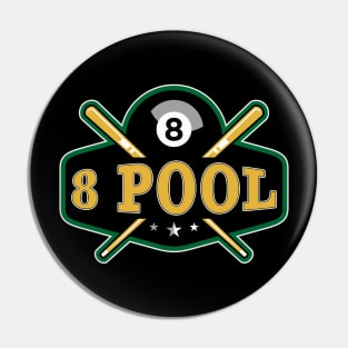 8 Ball 8 Pool Billiards Pin