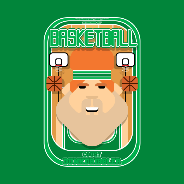 Basketball Green - Court Dunkdribbler - Josh version by Boxedspapercrafts