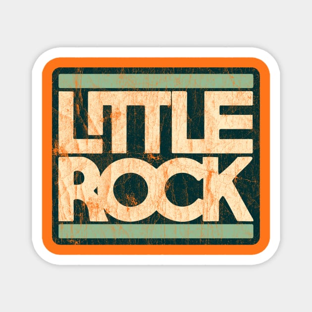 Little Rock Block Magnet by rt-shirts