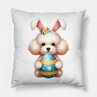 Easter Poodle Dog Pillow