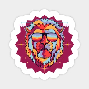 Lion Head Art Magnet