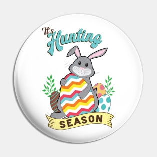 Easter Egg Hunting Cute Easter Rabbit Pin