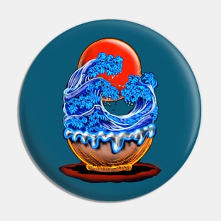 Great Wave Bowl Pin