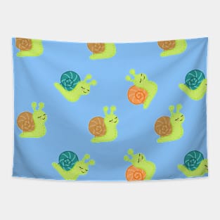 Cute snails pattern Tapestry