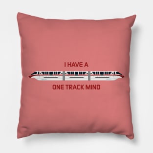 Red One Track Mind Pillow