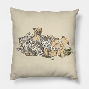 WEDDING PUGS Pillow