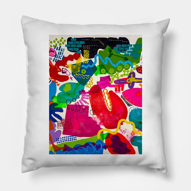 Two Hearts For the Asking - My Original Art Pillow by MikeMargolisArt