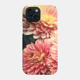 All Shades of orange fall chrysanthemums Phone Case