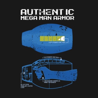 Authentic Mega man armor (grunge) T-Shirt