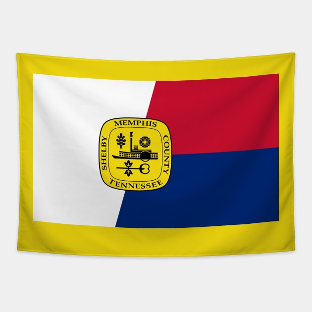 Flag of Memphis, Tennessee Tapestry by brigadeiro
