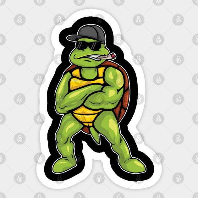 Turtle smoker cartoon character cigar tortoise sea - Turtle Smoker - Sticker | TeePublic Turtle smoker cartoon character cigar tortoise sea - Turtle Smoker - Sticker | TeePublic