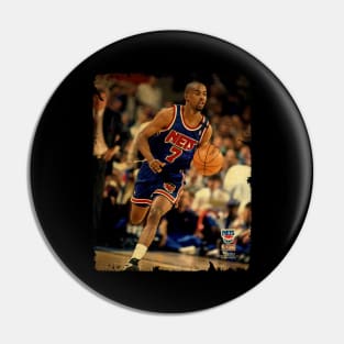 Kenny Anderson - Vintage Design Of Basketball Pin