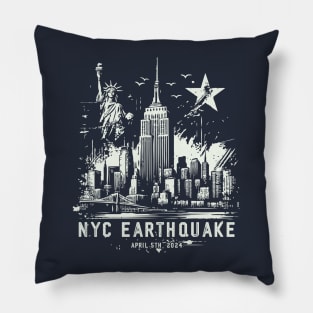 NYC Earthquake - April 5th, 2024 Pillow