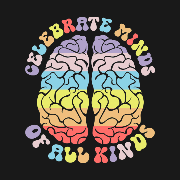 Autism Awareness Brain by Teeium