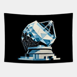 Geometric Observatory | Abstract Radio Telescope Tee Tapestry