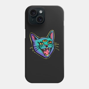 Demonic Cat Hissing Phone Case