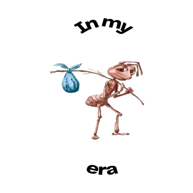 In my Sad ant with bag leaving era meme cartoon by GoldenHoopMarket