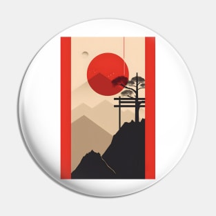 Japanese Inspired Design Pin
