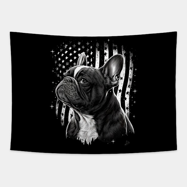 French Bulldog 4th of July Tapestry by JayD World