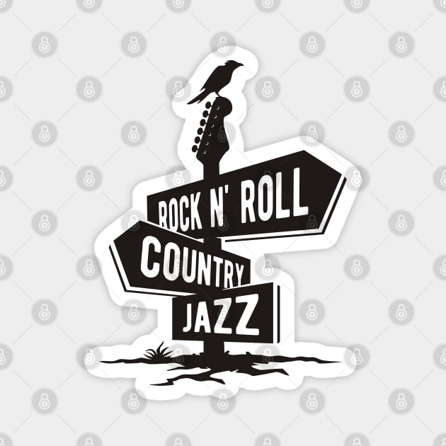 Musical Crossroads Magnet by machmigo