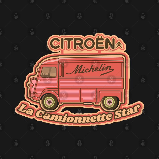 Citroen H Van, Type H, H-Type or HY Illustration by Boogosh