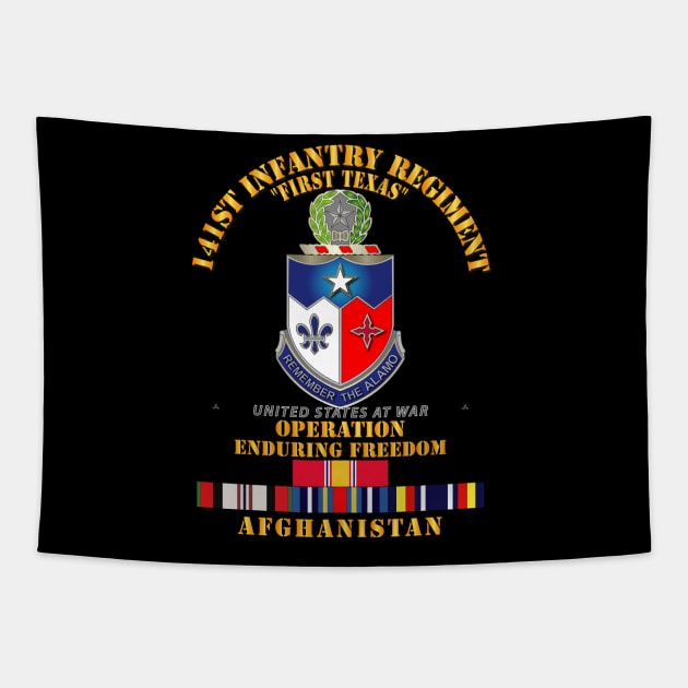 141st Infantry Regiment - OEF - Afghanistan w SVC Tapestry by twix123844