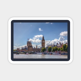 The Houses Of Parliament And Big Ben Clock, London, UK Magnet