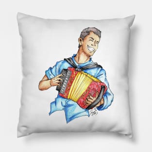 Acordeonero Pillow