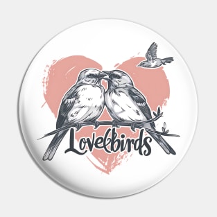 lovebirds lover Pin