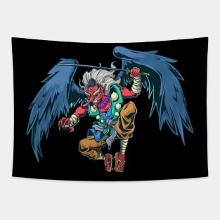 Japanese Yokai figure Tengu Tapestry