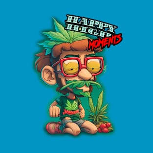 Crazy Stoner Boy #5 – HAPPY HIGH MOMENTS T-Shirt