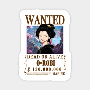 O-Robi Nico Robin Wanted Magnet