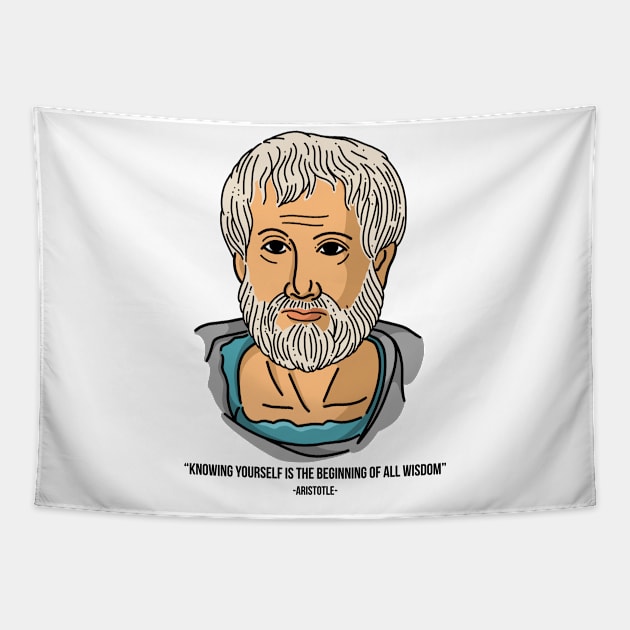 ARISTOTLE QUOTES Tapestry by AWANG ART STUDIO