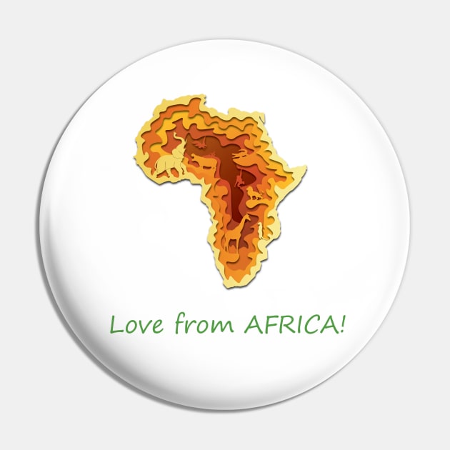 African Wild Beauty Pin by sasaman