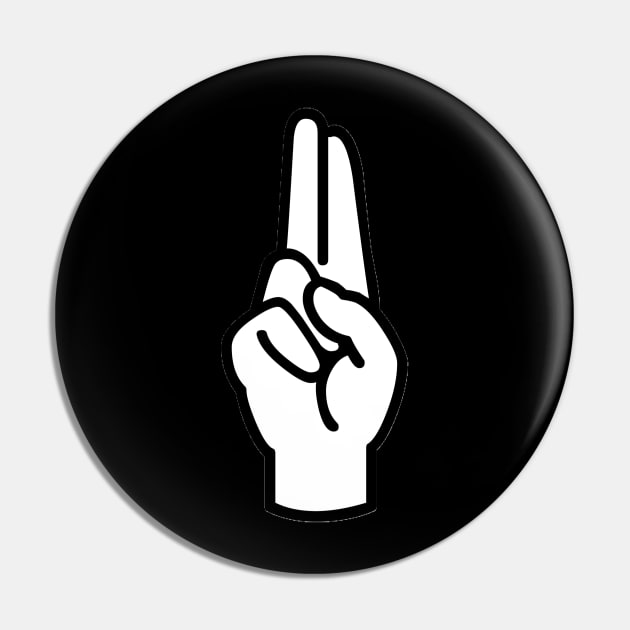 etter ASL American Sign Language Pin by Rabie