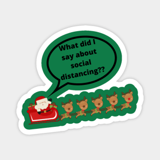 Santa Reindeer Magnet