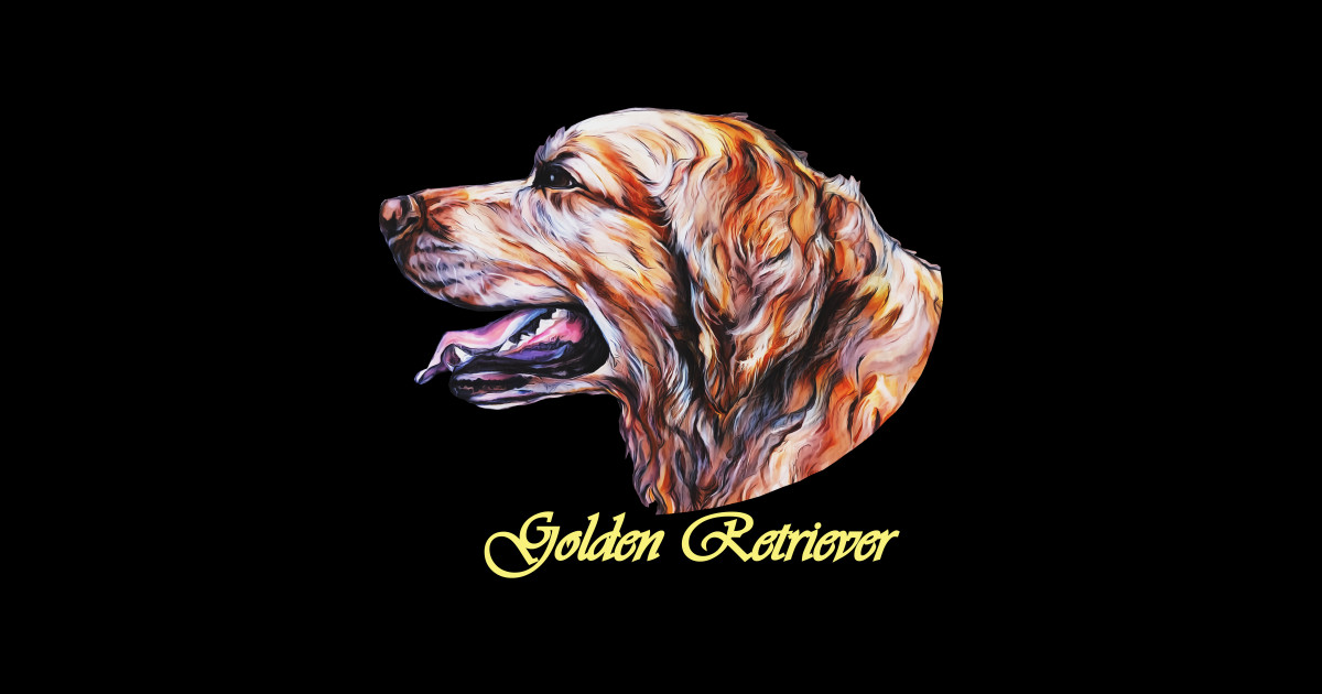 Golden Retriever Energy Golden Retriever Dog Sticker TeePublic