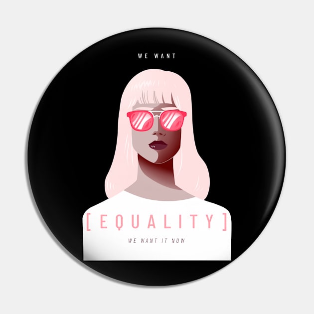 Feminist T-Shirt Avatar Woman Pin by ValueArt