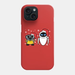 wall e and eve christmas Phone Case