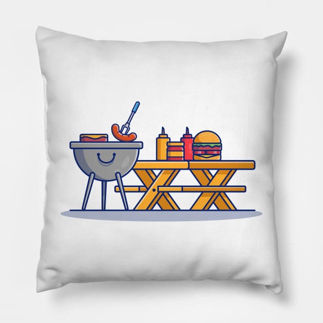 Barbecue Time Pillow by Catalyst Labs