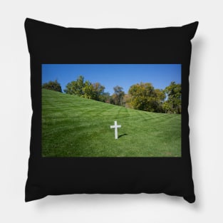 One white cross Pillow