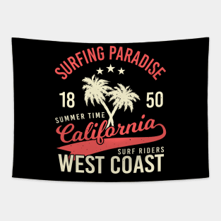 California West Coast Surf Tapestry